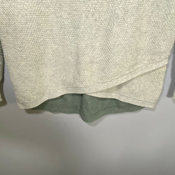 Madewell Women's XS Textured Sweater Two-Tone Layered Look Long Sleeve - Picture 4 of 10